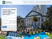 Tablet Screenshot of floridawaterlandlegacy.org